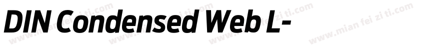 DIN Condensed Web L字体转换